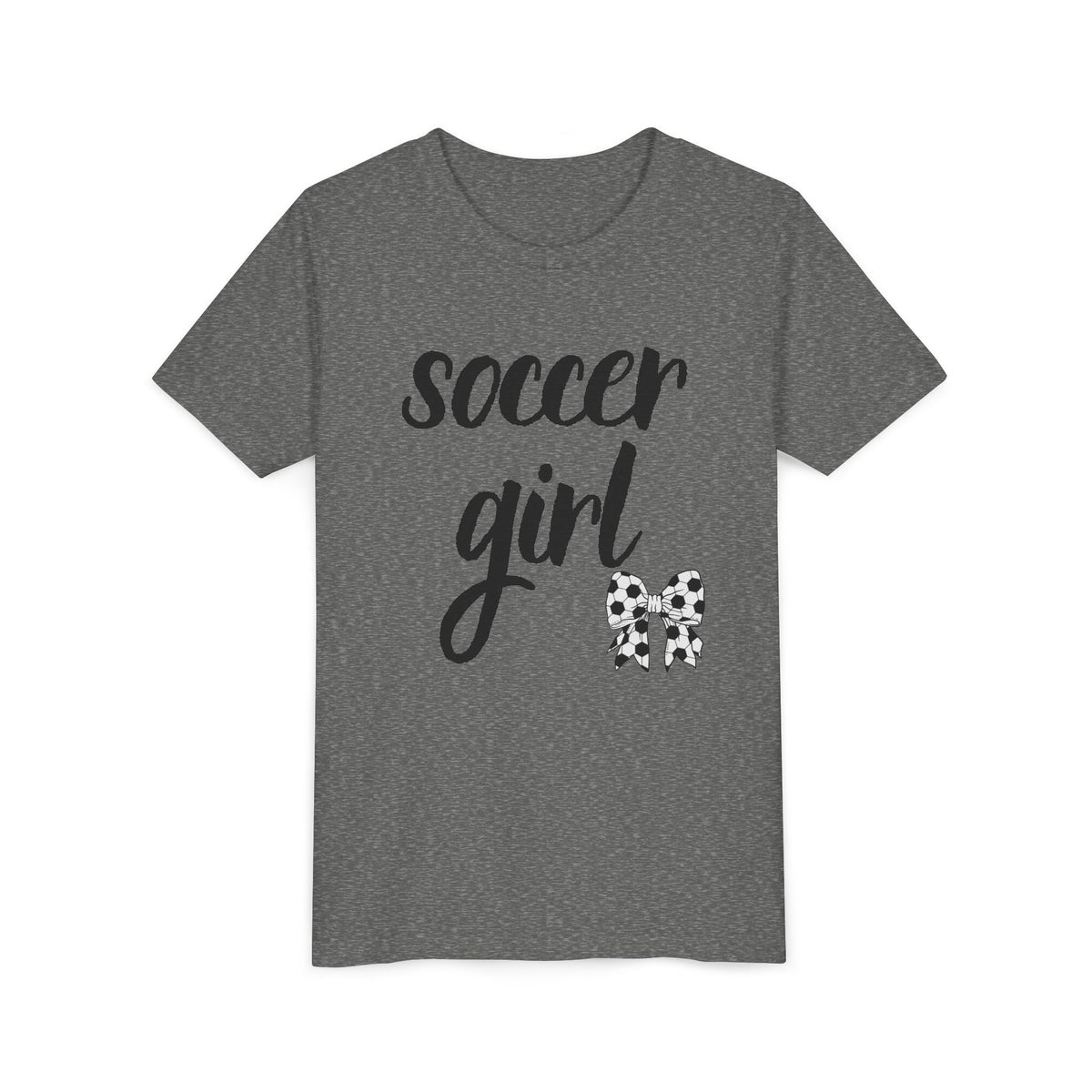 Soccer Girl Youth Tee - Cute Kids' Sports T-Shirt