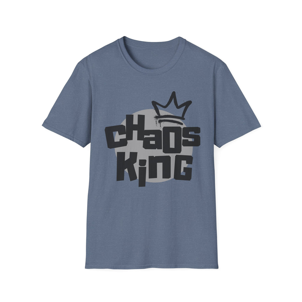 Chaos King T-Shirt — Retro Bubble Letter Tee for Fathers, Father’s Day Gift