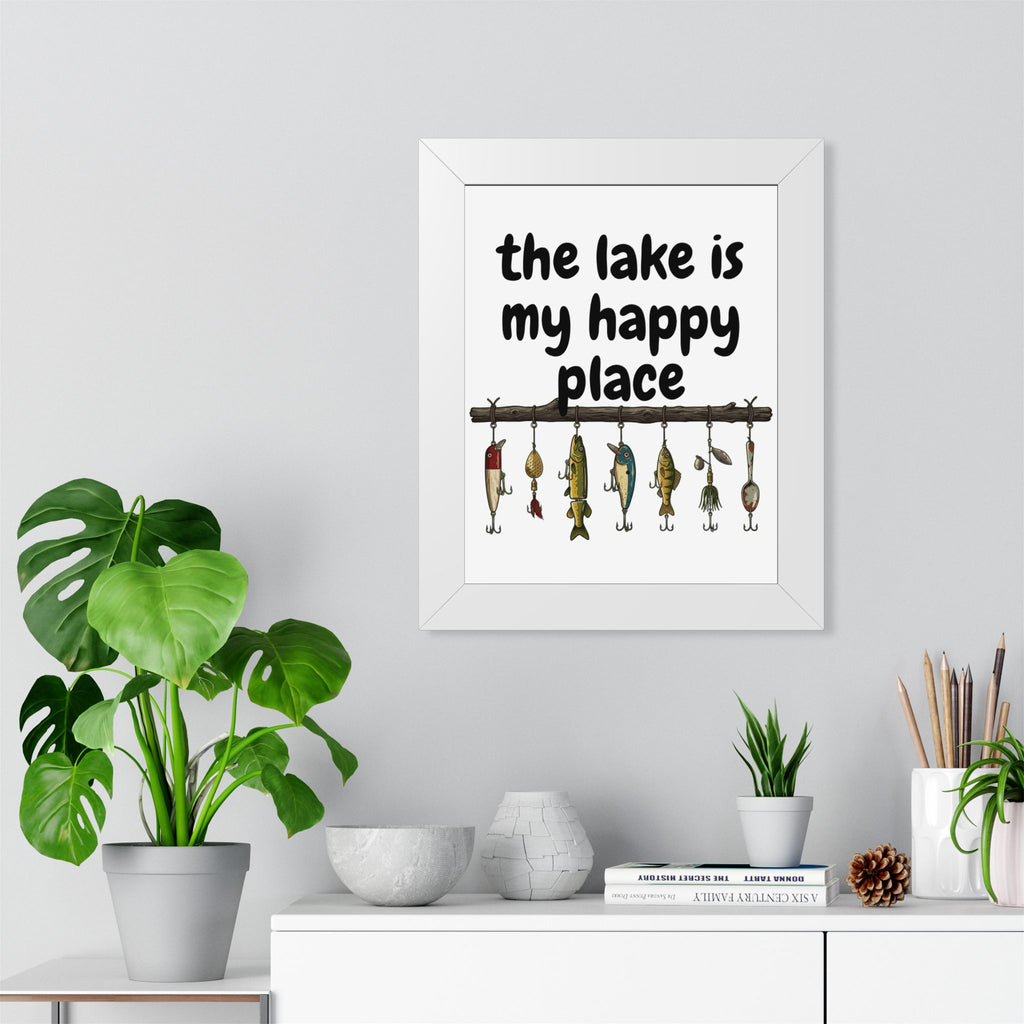 The Lake is My Happy Place - Wall Art