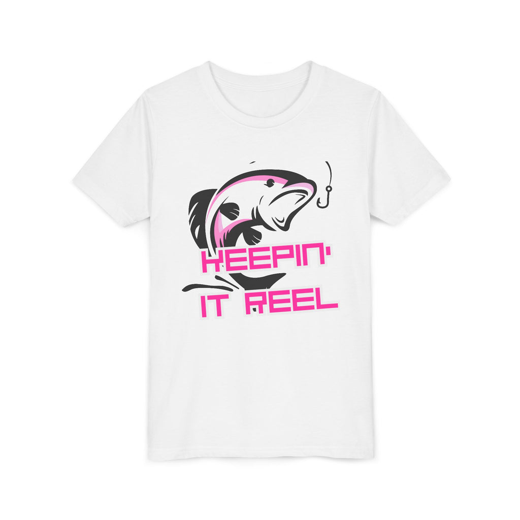 Youth Fishing Tee - "Keepin' It Reel" Graphic Shirt