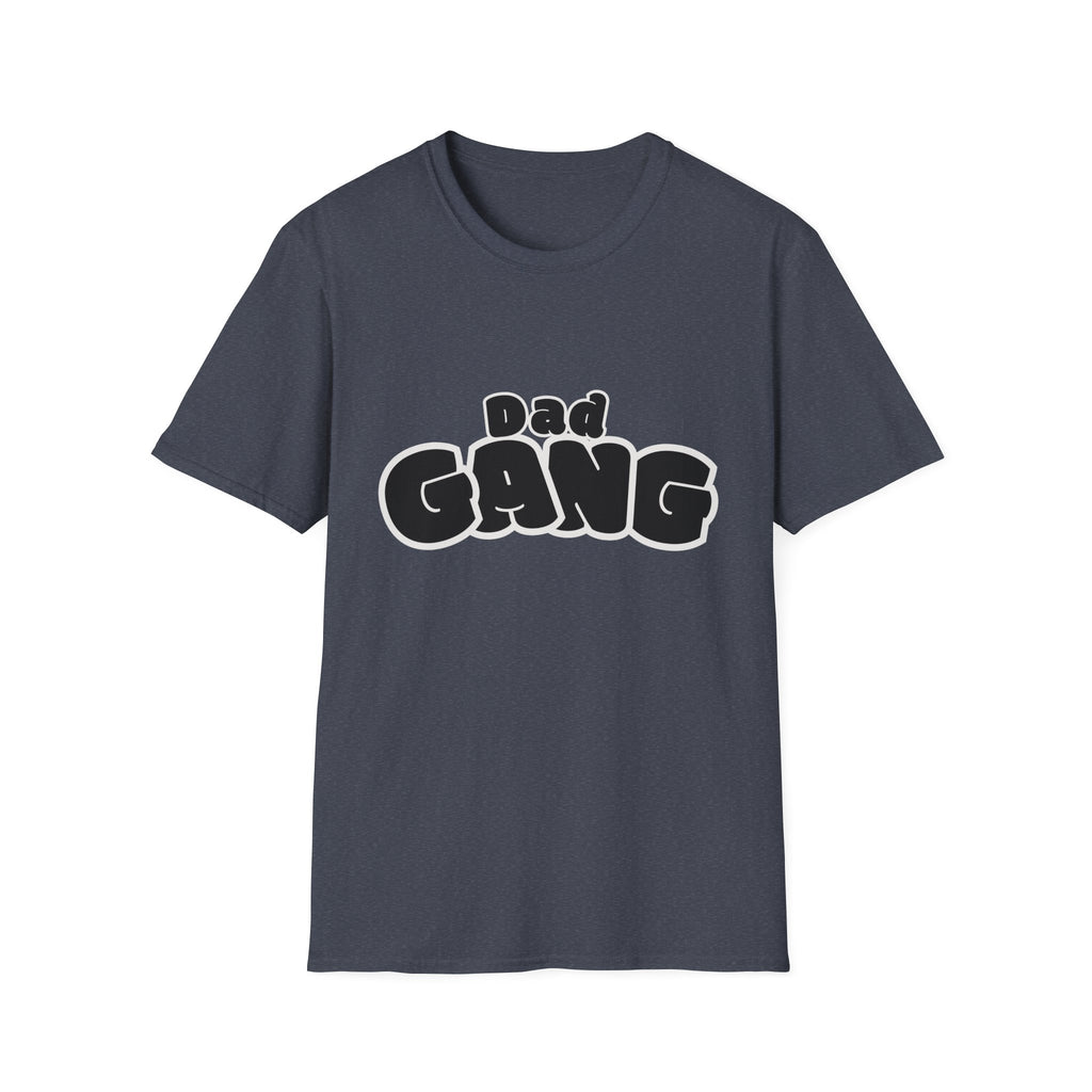 Dad Gang T-Shirt — Retro Bubble Letter Tee for Fathers, Father’s Day Gift