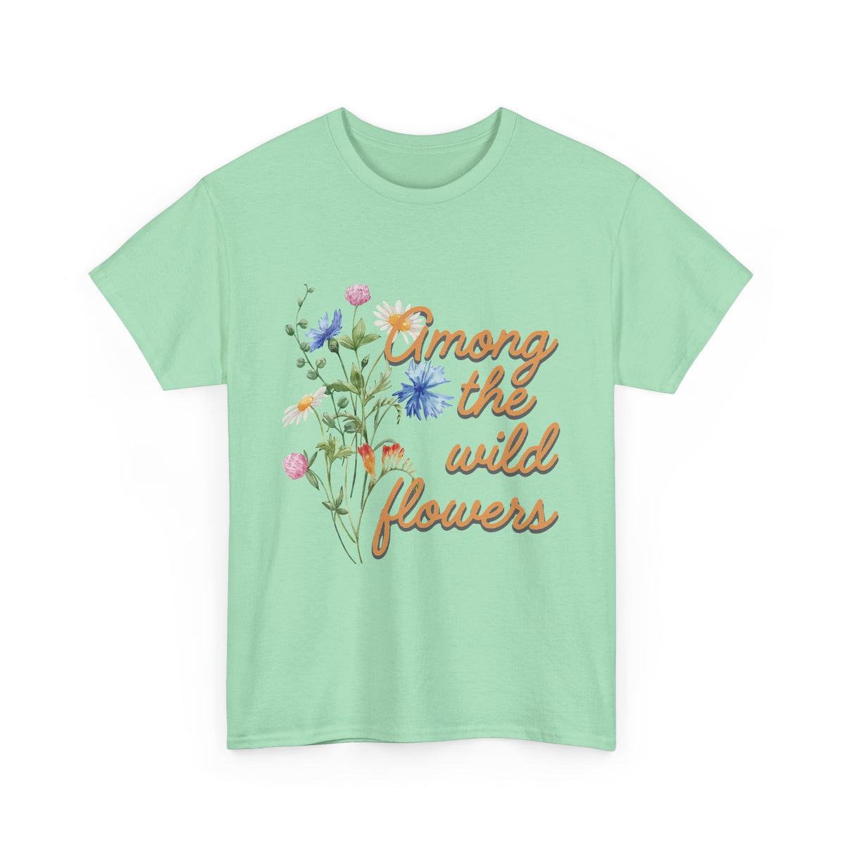 Among the Wild Flowers Tee — Floral Graphic T-Shirt