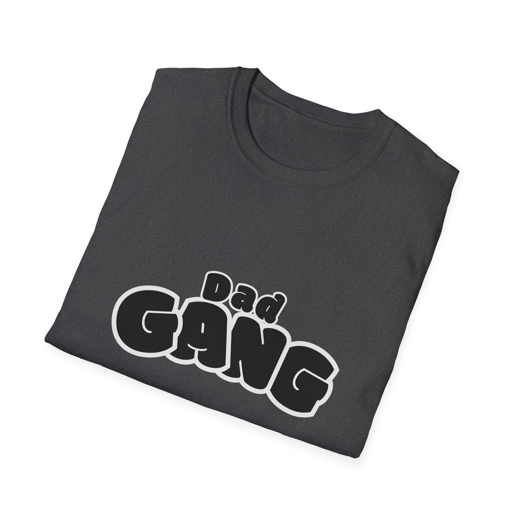 Dad Gang T‑Shirt — Retro Bubble Letter Fathers' Tee (Father's Day Gift)