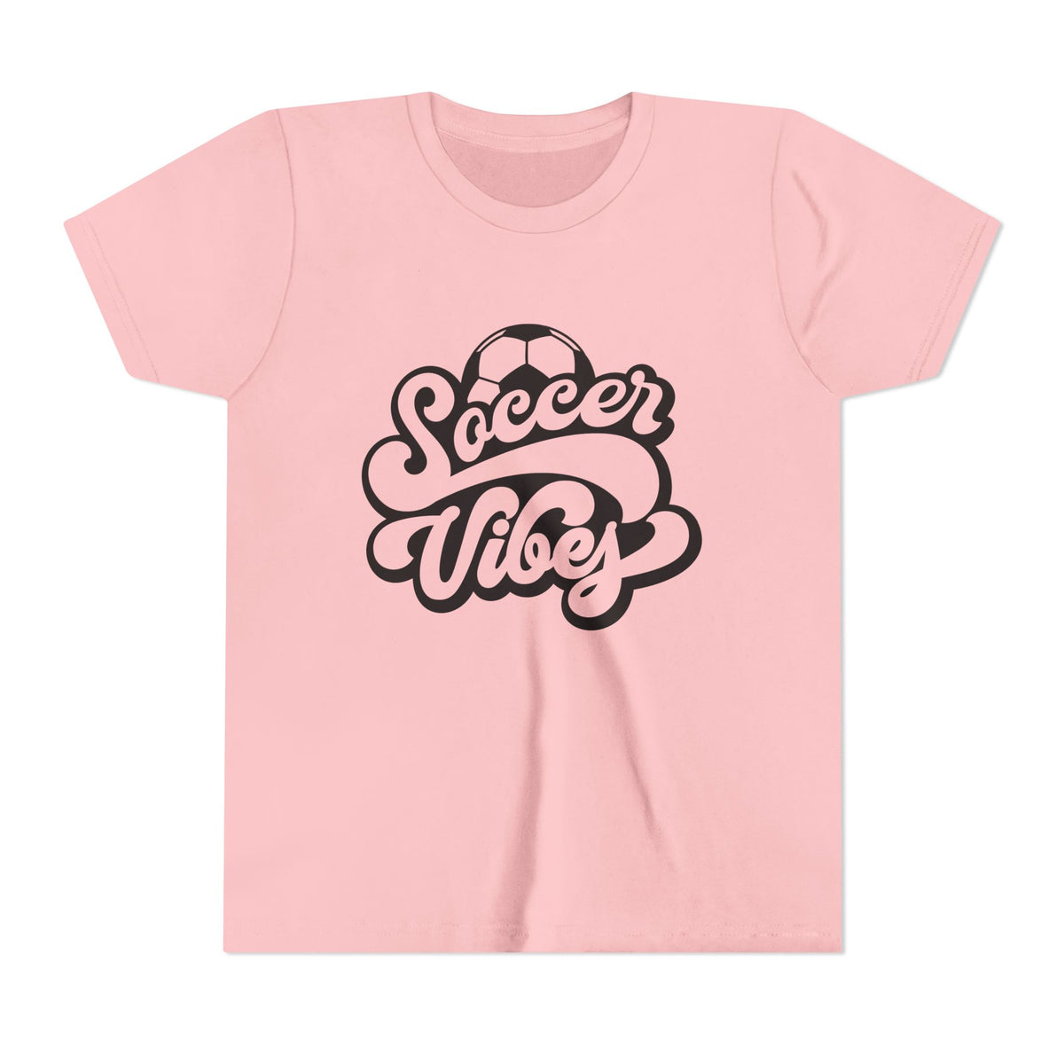 Soccer Vibes Youth Tee - Cute Kids' Sports T-Shirt