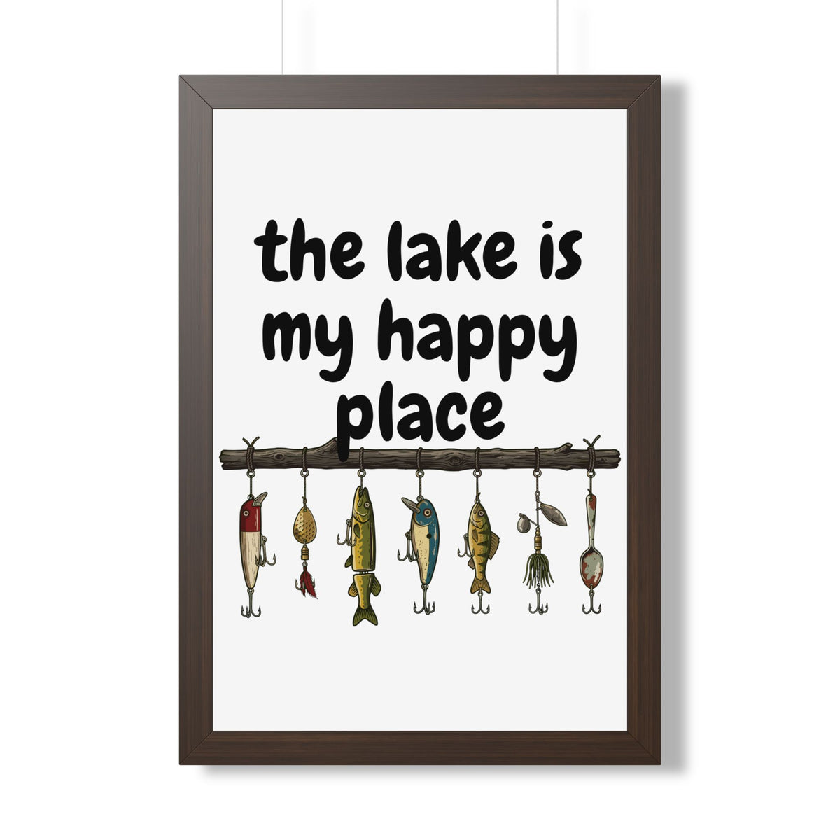 The Lake is My Happy Place - Wall Art