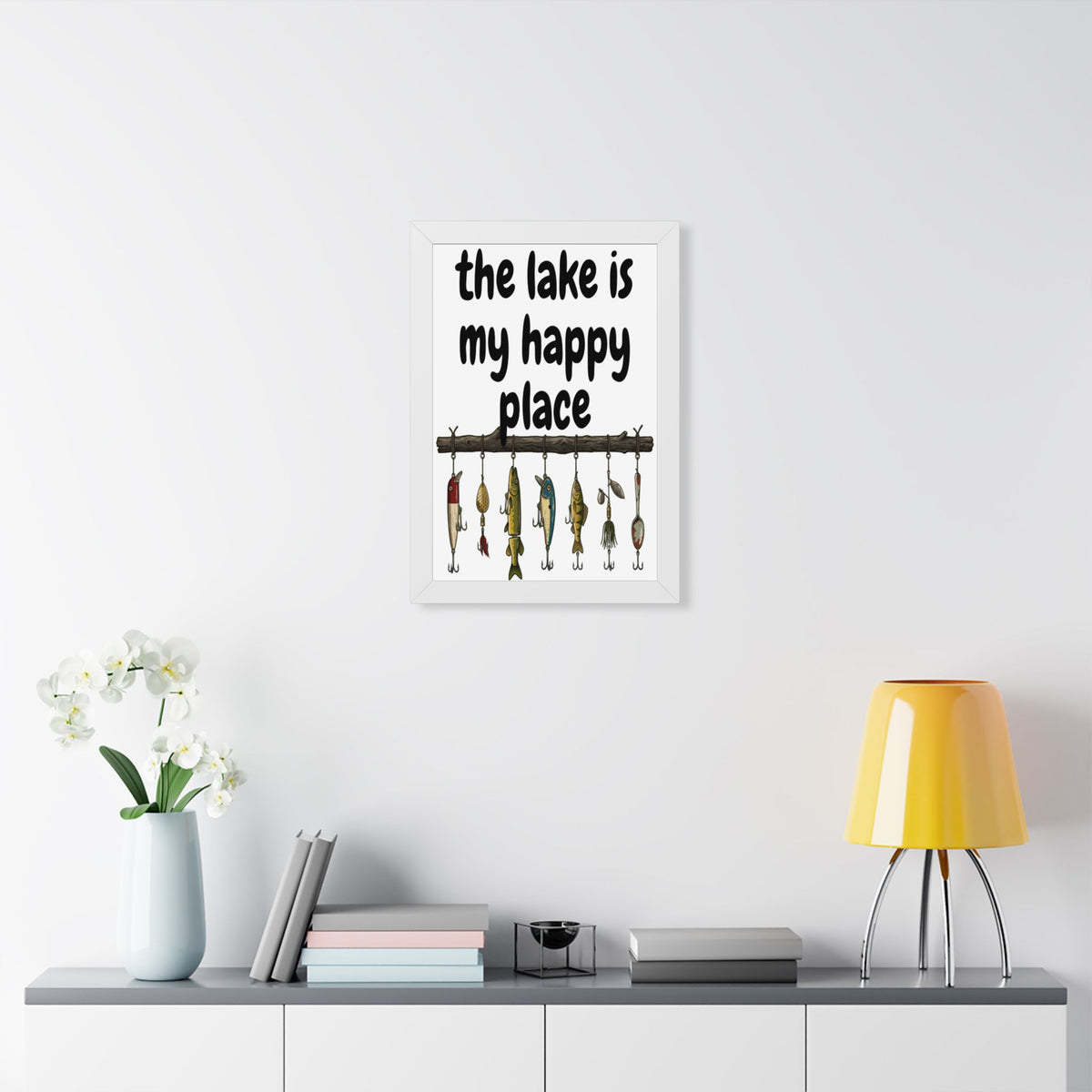 The Lake is My Happy Place - Wall Art