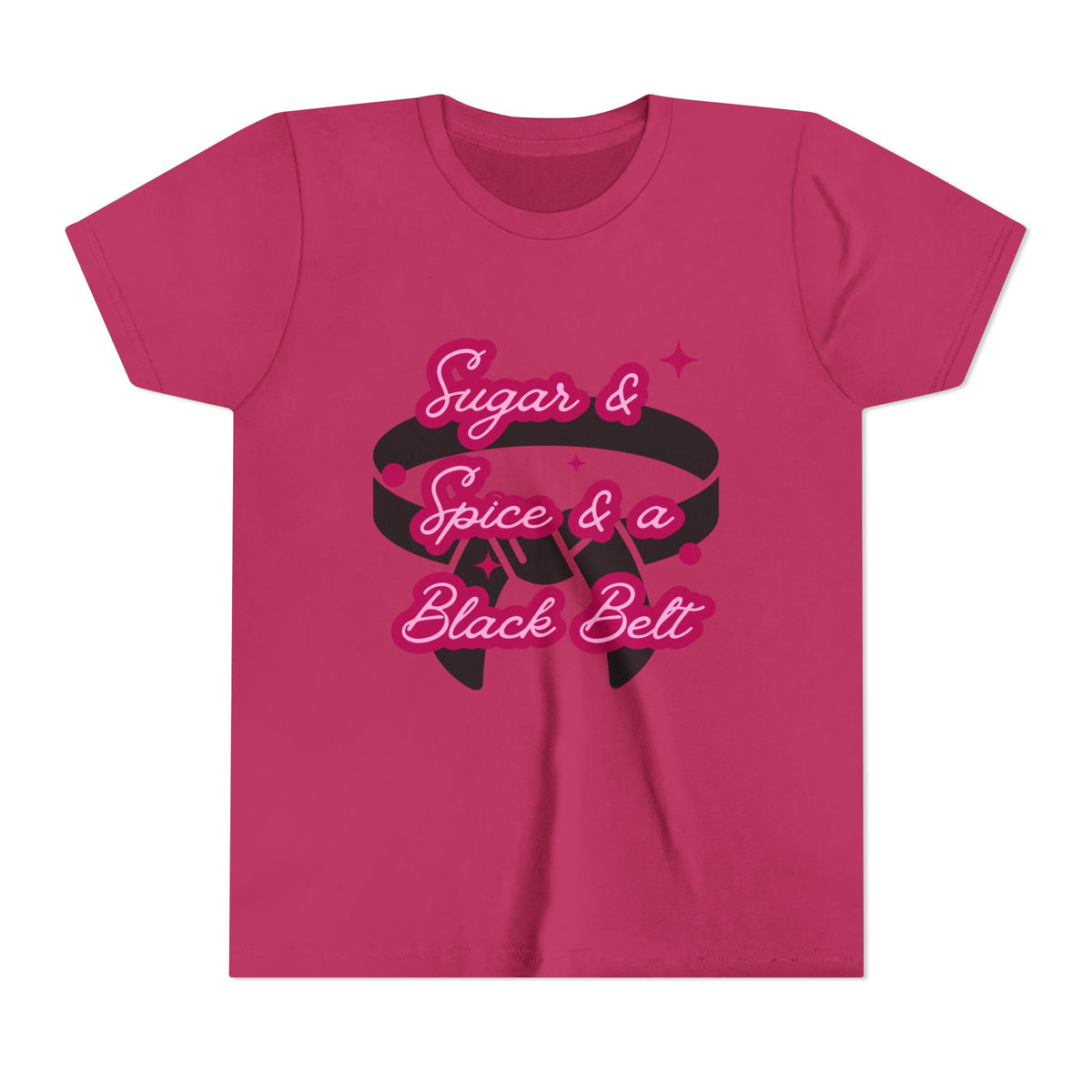 Sugar and Spice and a Black Belt -  Bold Retro Graphic