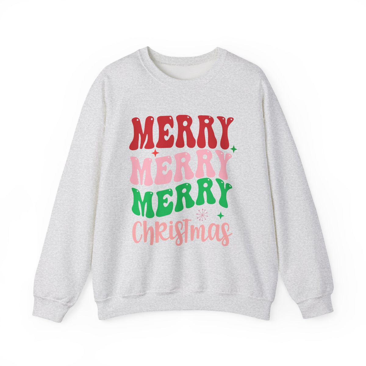 Merry Merry Merry Christmas Crewneck Sweatshirt