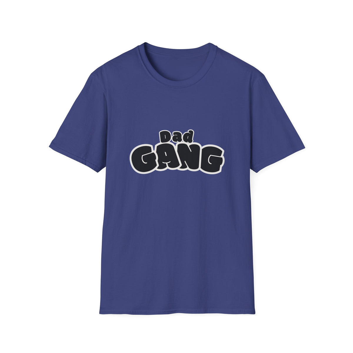 Dad Gang T‑Shirt — Retro Bubble Letter Fathers' Tee (Father's Day Gift)