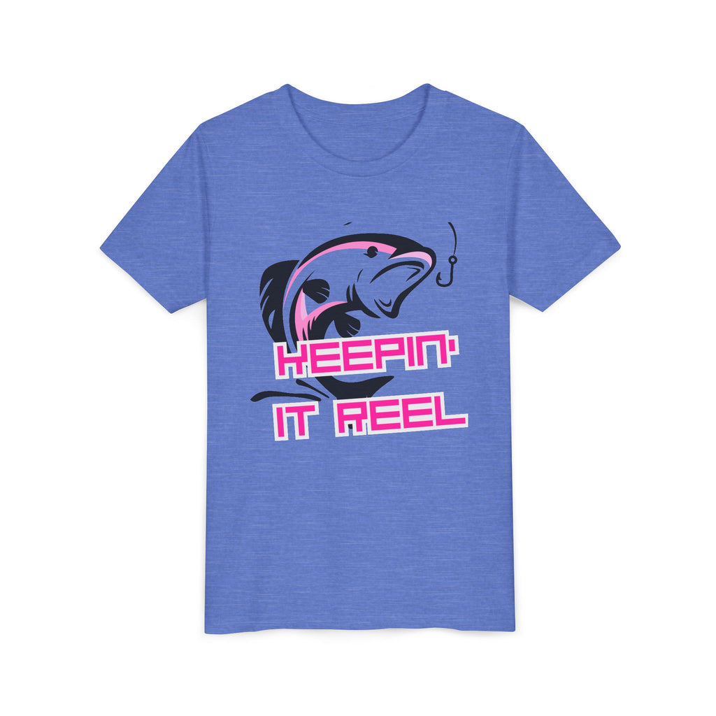 Youth Fishing Tee - "Keepin' It Reel" Graphic Shirt