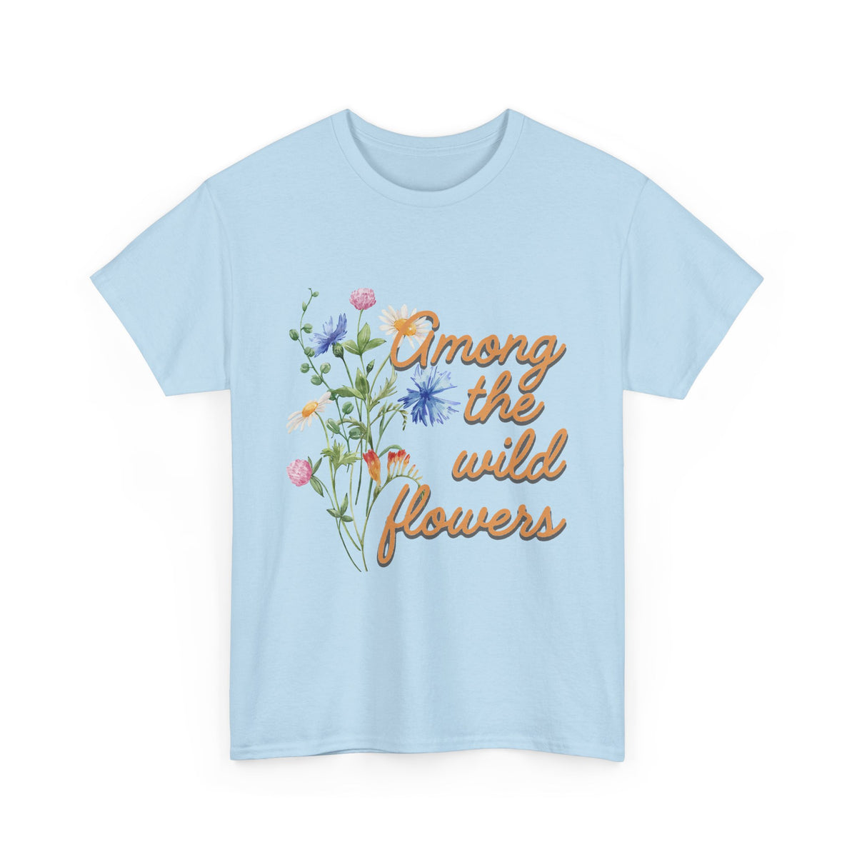 Among the Wild Flowers Tee — Floral Graphic T-Shirt
