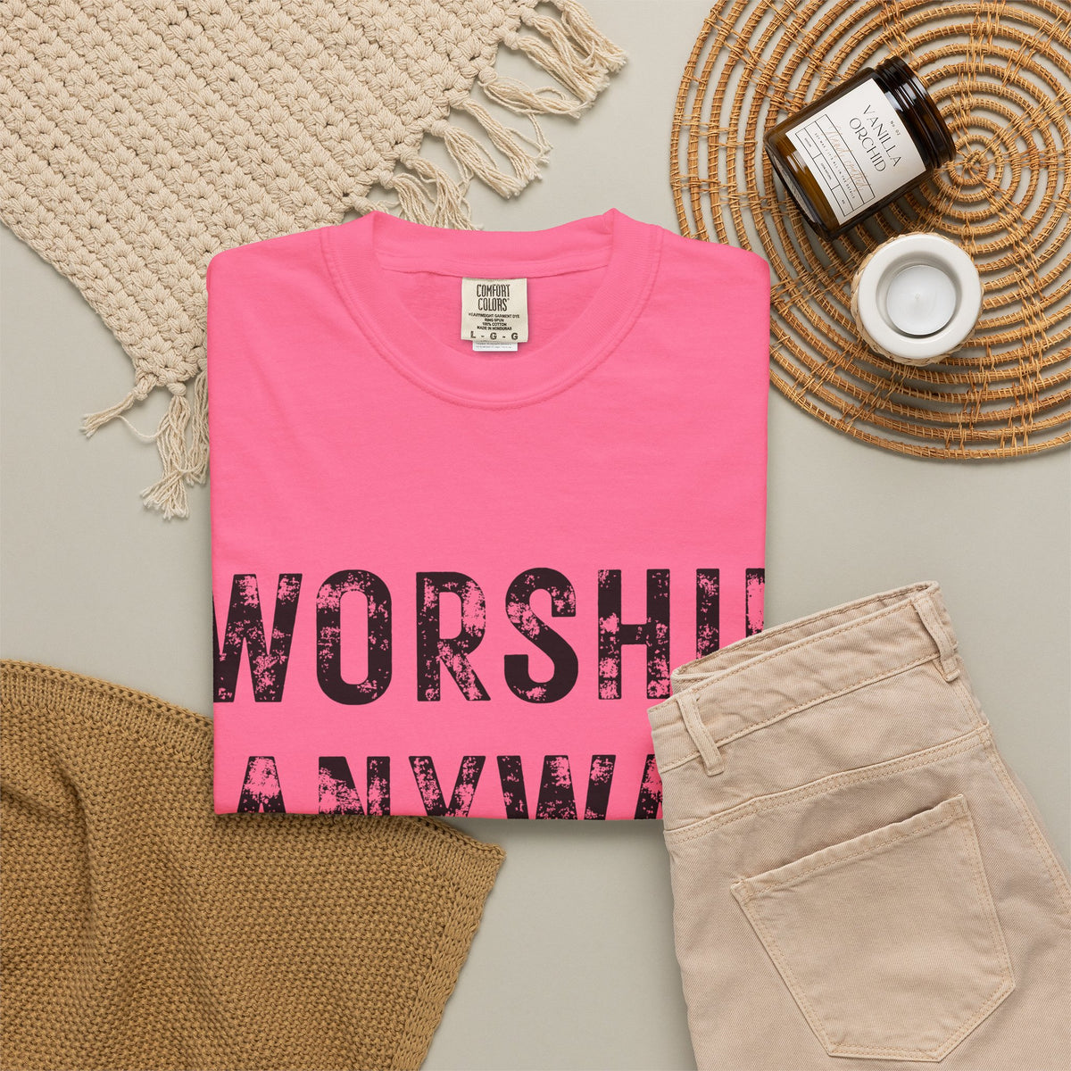 Worship Anyway Christian Graphic T-Shirt