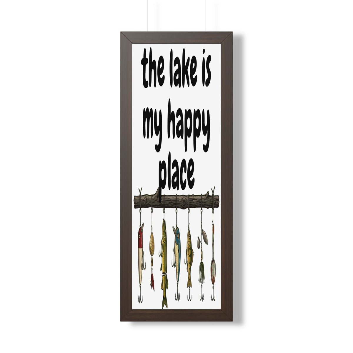 The Lake is My Happy Place - Wall Art
