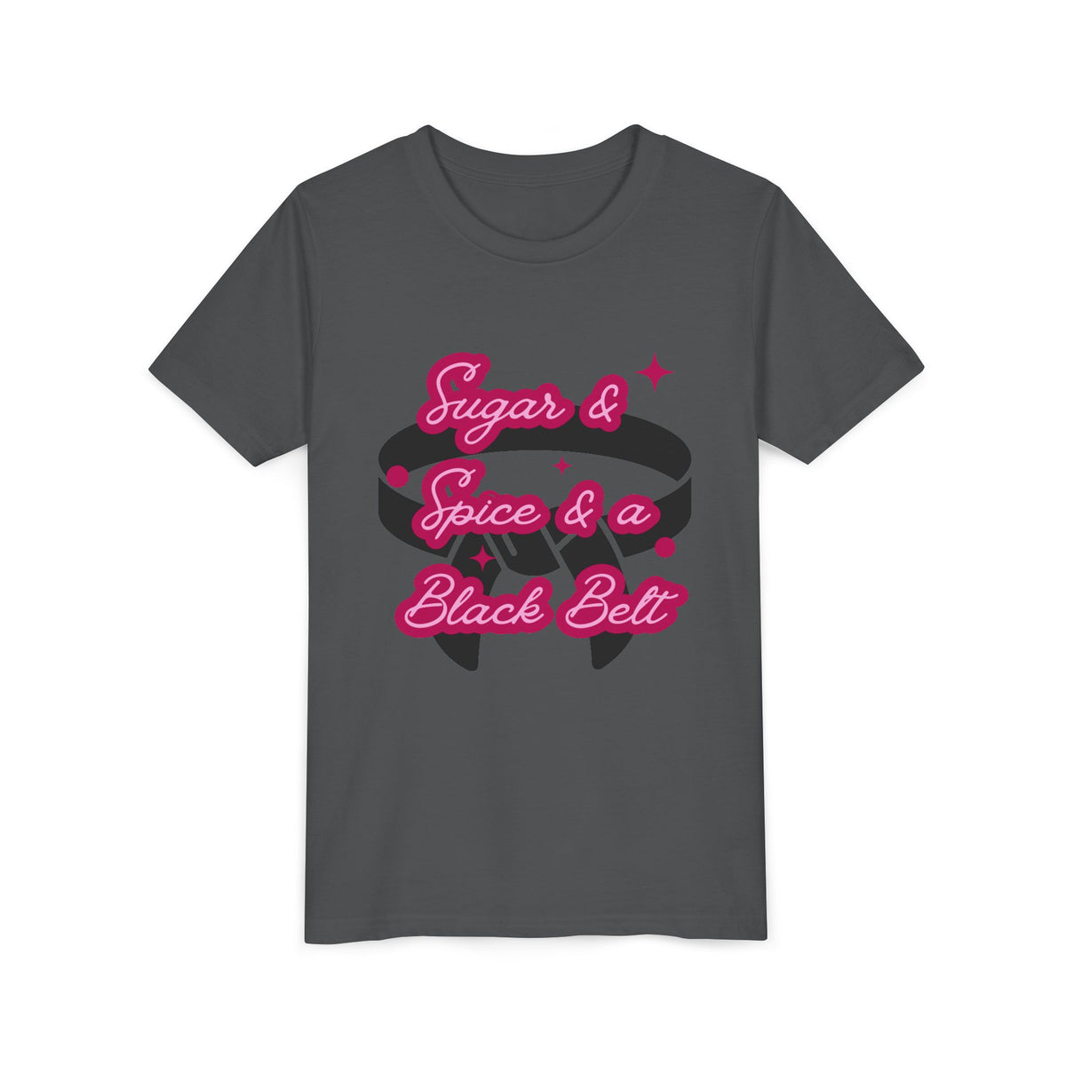 Sugar and Spice and a Black Belt -  Bold Retro Graphic