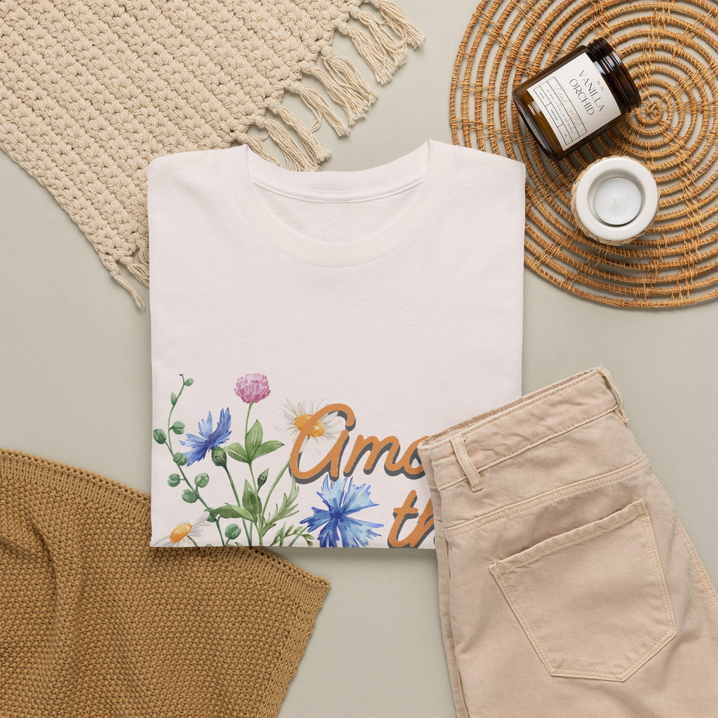 Among the Wild Flowers Tee — Floral Graphic T-Shirt