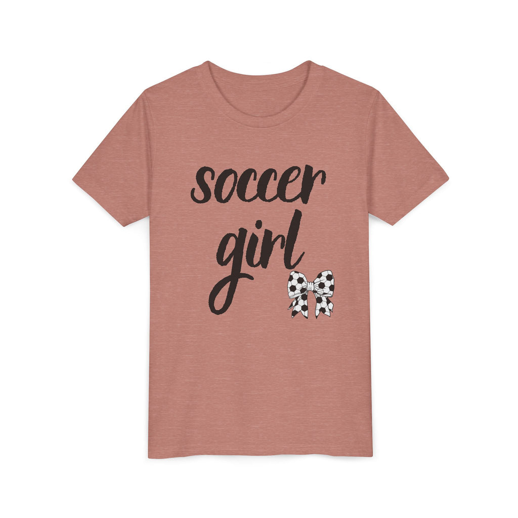 Soccer Girl Youth Tee - Cute Kids' Sports T-Shirt