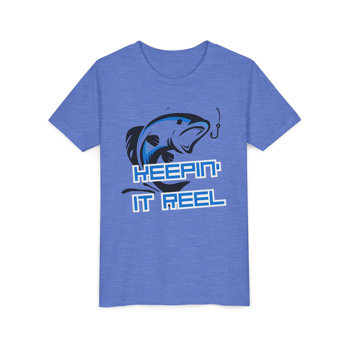 Youth Fishing Tee - "Keepin' It Reel" Graphic Shirt