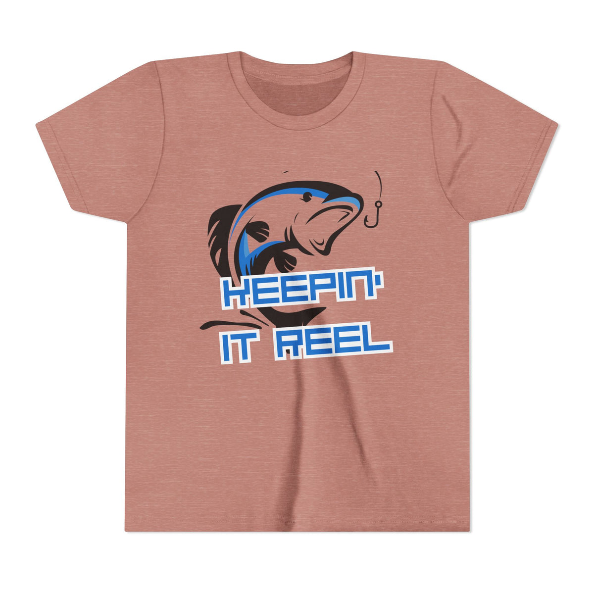 Youth Fishing Tee - "Keepin' It Reel" Graphic Shirt