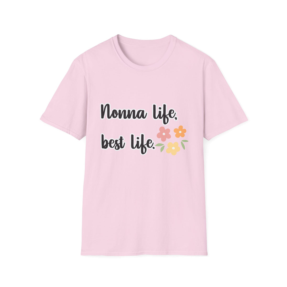 Nonna Life Best Life T‑Shirt — Cute Floral Grandma Gift