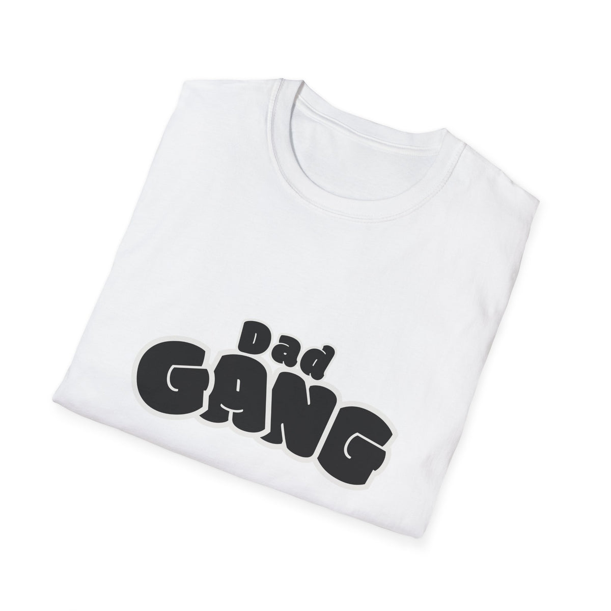 Dad Gang T‑Shirt — Retro Bubble Letter Fathers' Tee (Father's Day Gift)