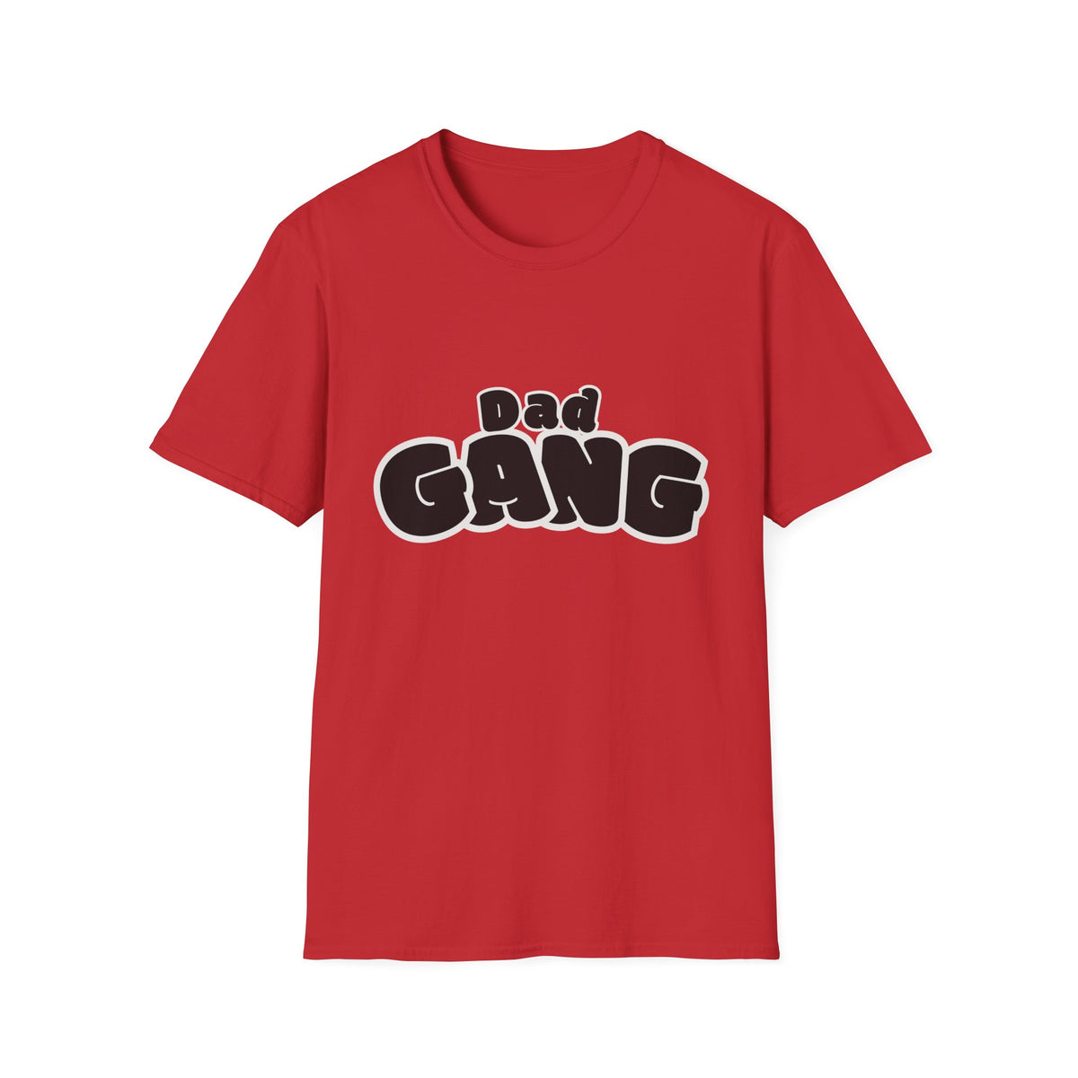 Dad Gang T-Shirt — Retro Bubble Letter Tee for Fathers, Father’s Day Gift