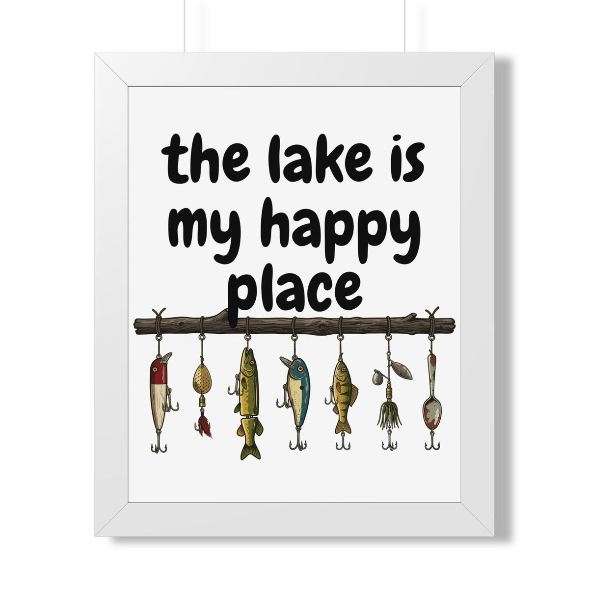 The Lake is My Happy Place - Wall Art
