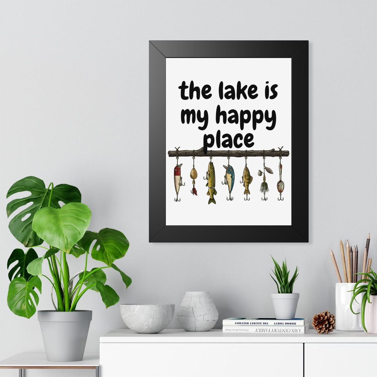 The Lake is My Happy Place - Wall Art