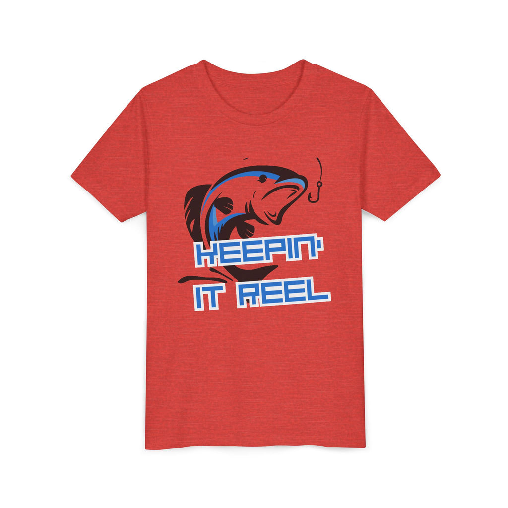 Youth Fishing Tee - "Keepin' It Reel" Graphic Shirt