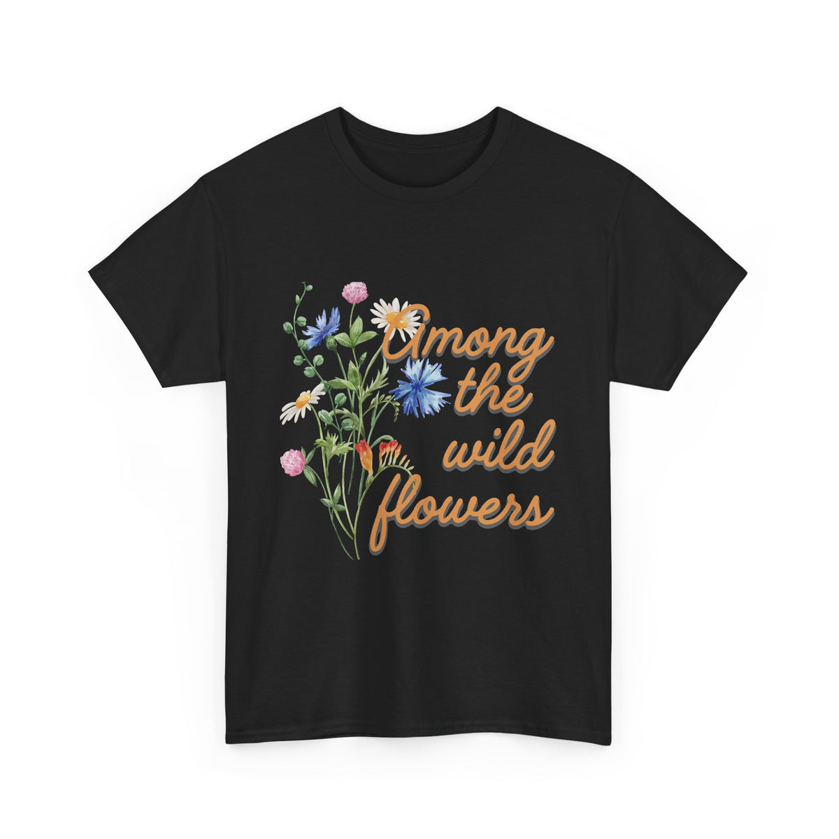 Among the Wild Flowers Tee — Floral Graphic T-Shirt