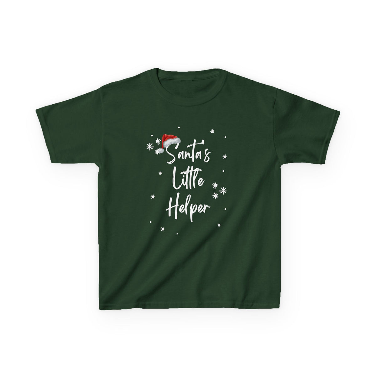 Kids T-Shirt — "Santa's Little Helper" Christmas Tee for Toddlers & Kids