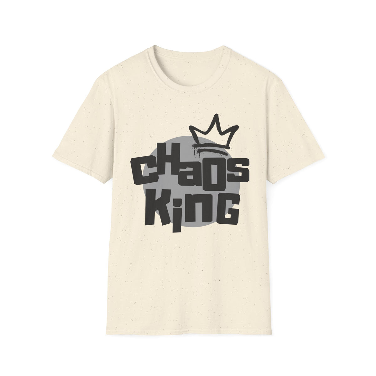 Chaos King T-Shirt — Retro Bubble Letter Tee for Fathers, Father’s Day Gift