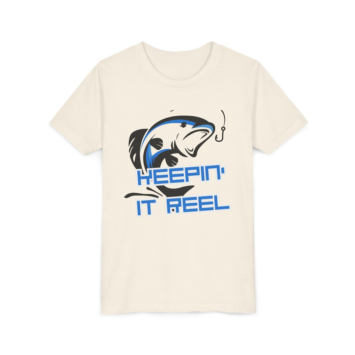 Youth Fishing Tee - "Keepin' It Reel" Graphic Shirt
