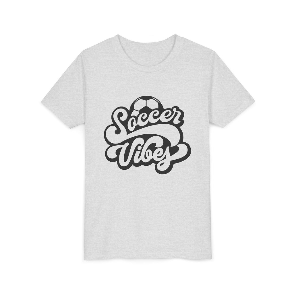 Soccer Vibes Youth Tee - Cute Kids' Sports T-Shirt
