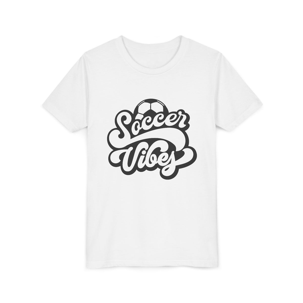 Soccer Vibes Youth Tee - Cute Kids' Sports T-Shirt