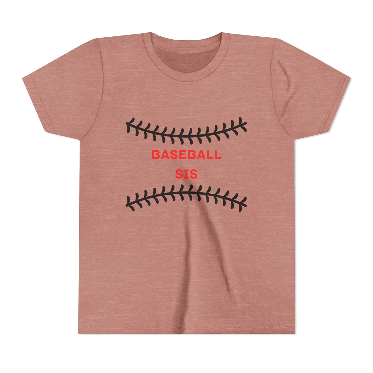 Youth Tee — "Baseball Sis" Graphic T-Shirt for Little Sisters | Soft Kids Baseball Shirt