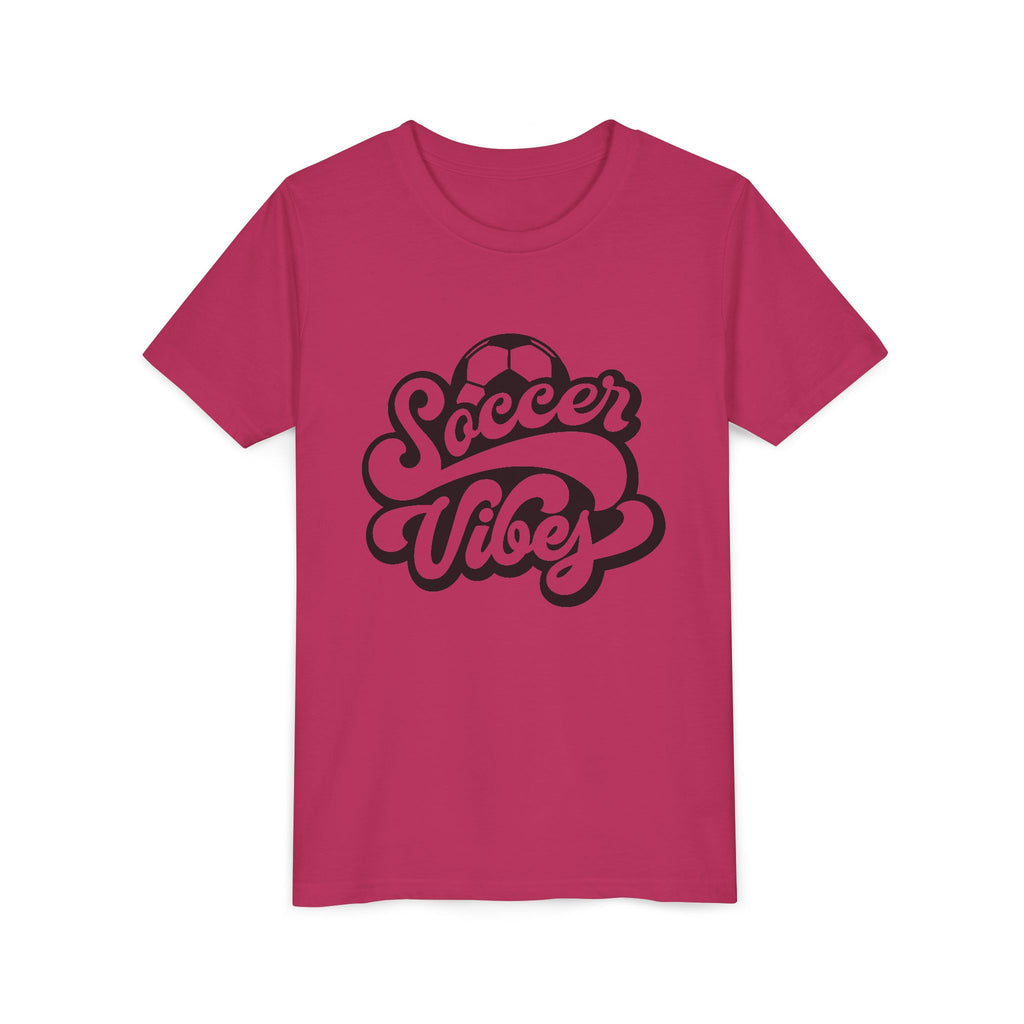 Soccer Vibes Youth Tee - Cute Kids' Sports T-Shirt