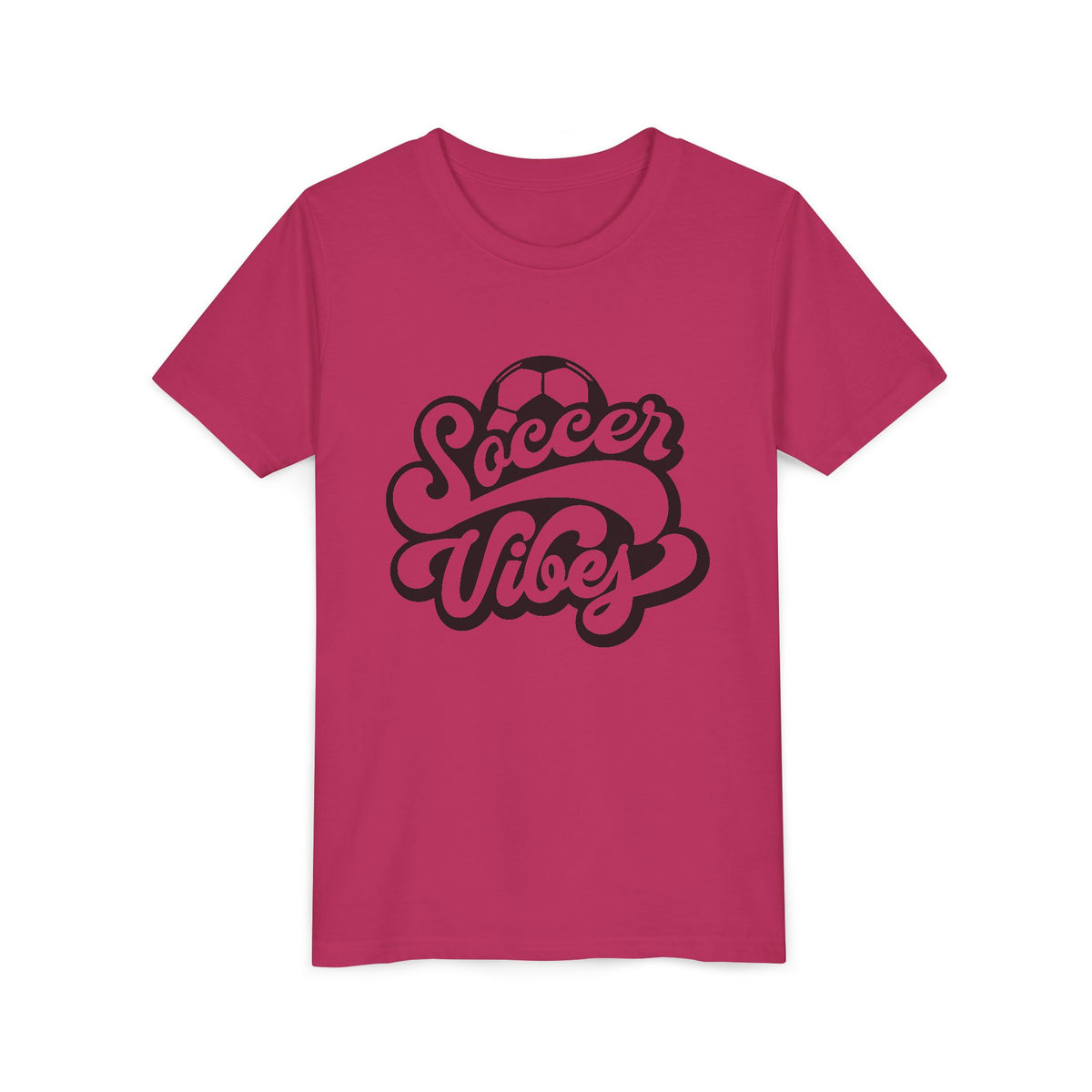Soccer Vibes Youth Tee - Cute Kids' Sports T-Shirt