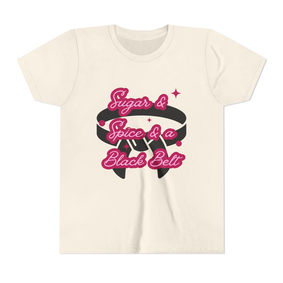 Sugar and Spice and a Black Belt -  Bold Retro Graphic