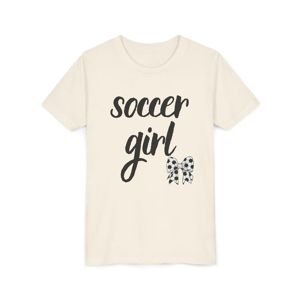 Soccer Girl Youth Tee - Cute Kids' Sports T-Shirt