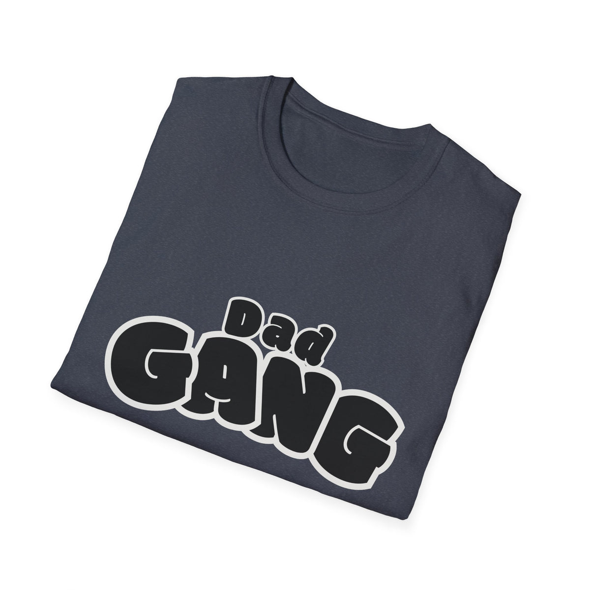 Dad Gang T-Shirt — Retro Bubble Letter Tee for Fathers, Father’s Day Gift