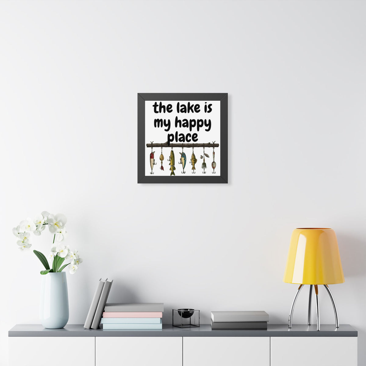 The Lake is My Happy Place - Wall Art