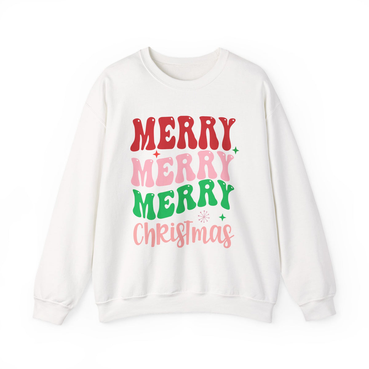 Merry Merry Merry Christmas Crewneck Sweatshirt