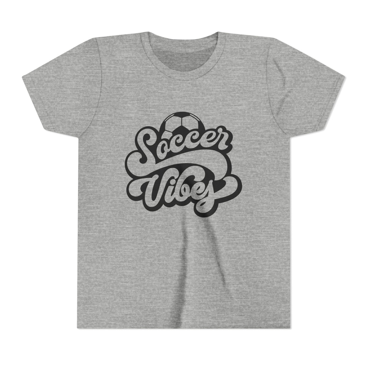Soccer Vibes Youth Tee - Cute Kids' Sports T-Shirt