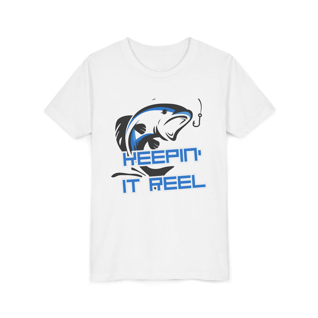 Youth Fishing Tee - "Keepin' It Reel" Graphic Shirt
