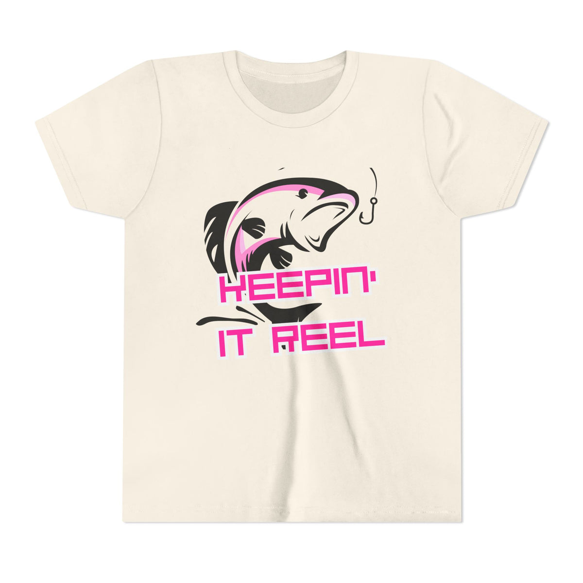 Youth Fishing Tee - "Keepin' It Reel" Graphic Shirt