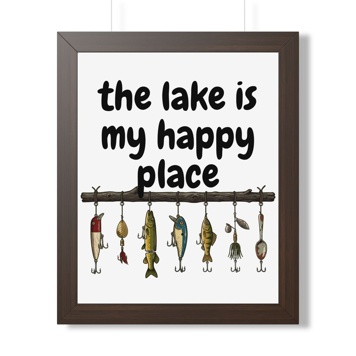 The Lake is My Happy Place - Wall Art