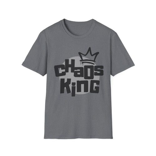 Chaos King T-Shirt — Retro Bubble Letter Tee for Fathers, Father’s Day Gift