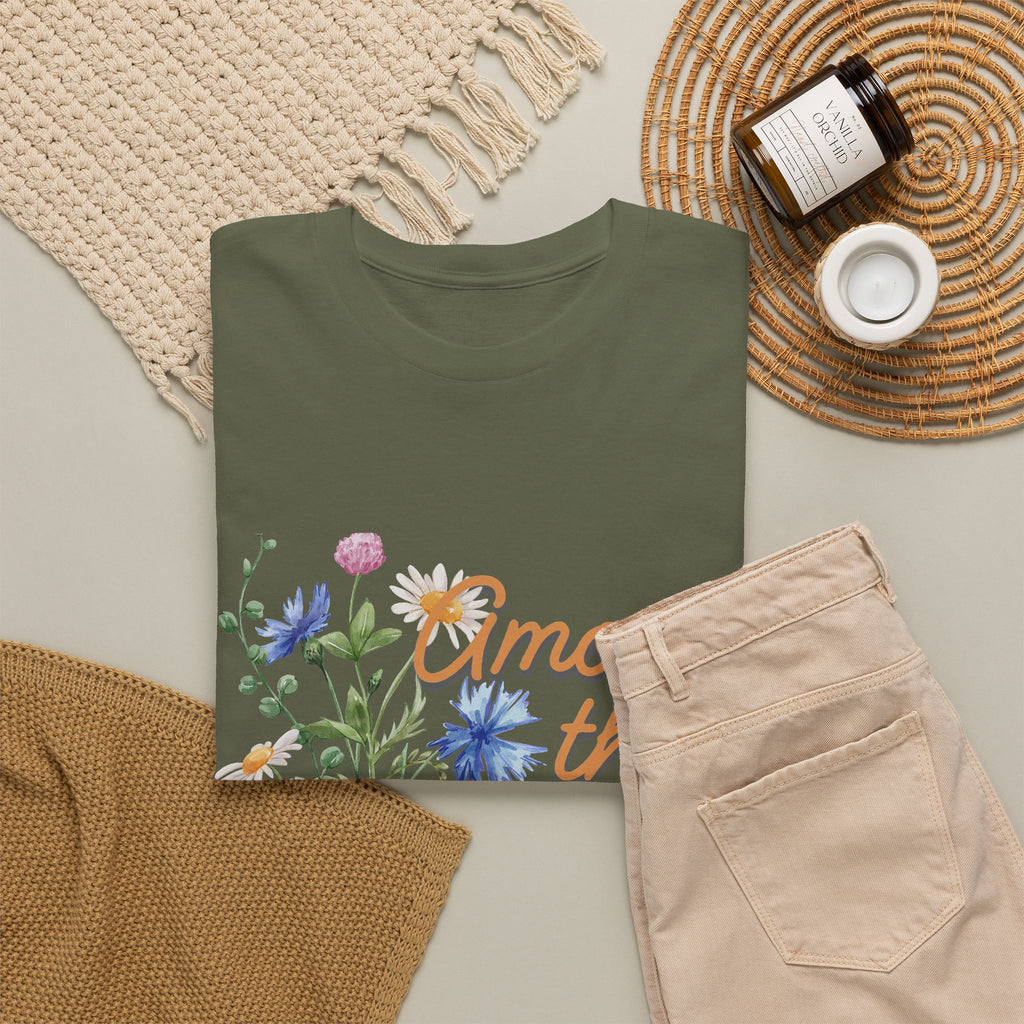 Among the Wild Flowers Tee — Floral Graphic T-Shirt