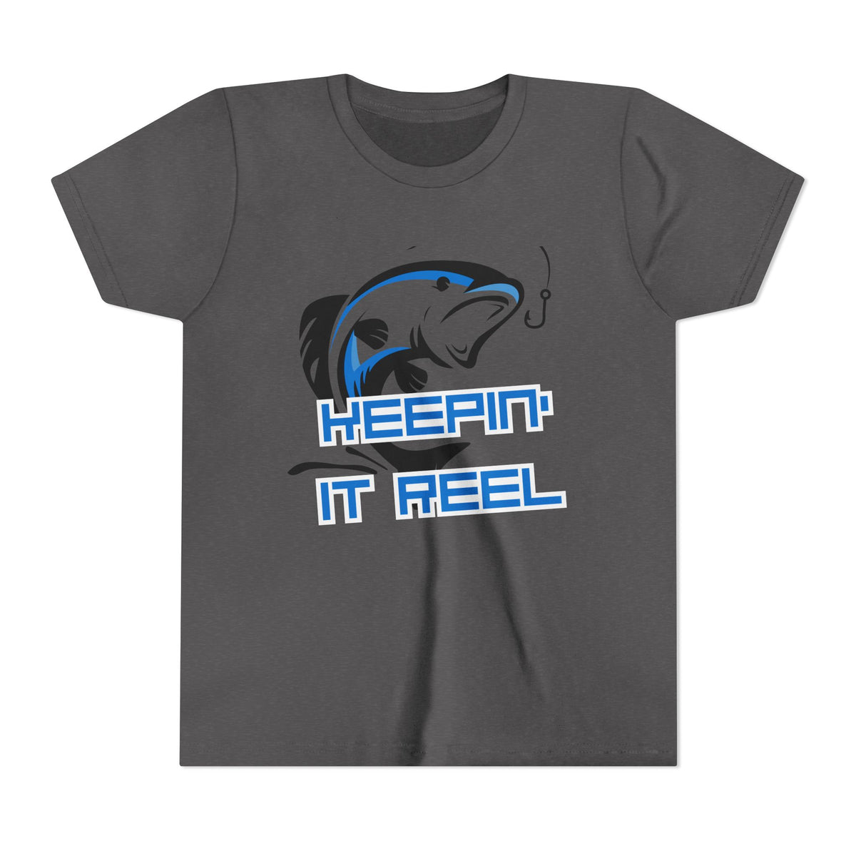 Youth Fishing Tee - "Keepin' It Reel" Graphic Shirt
