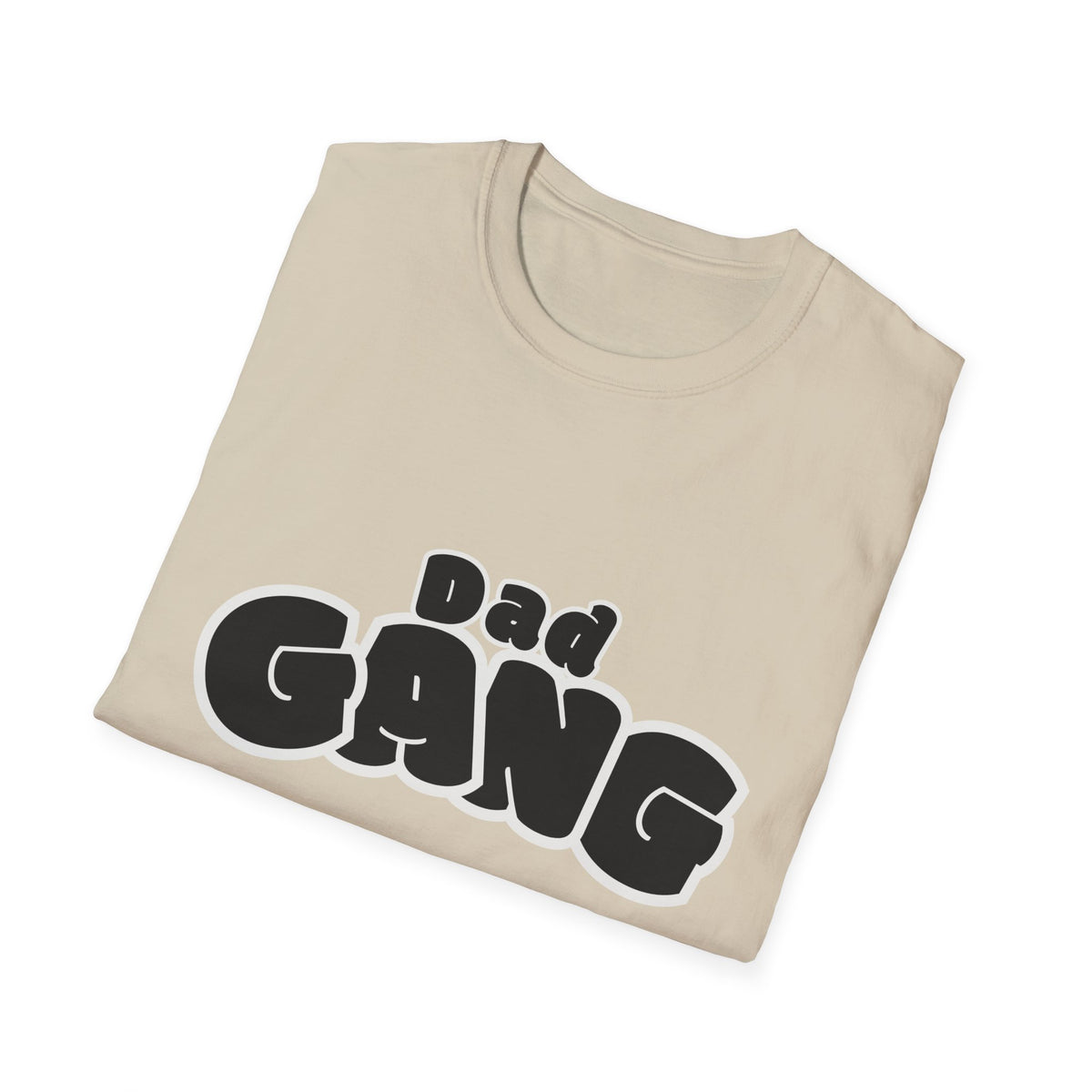 Dad Gang T-Shirt — Retro Bubble Letter Tee for Fathers, Father’s Day Gift